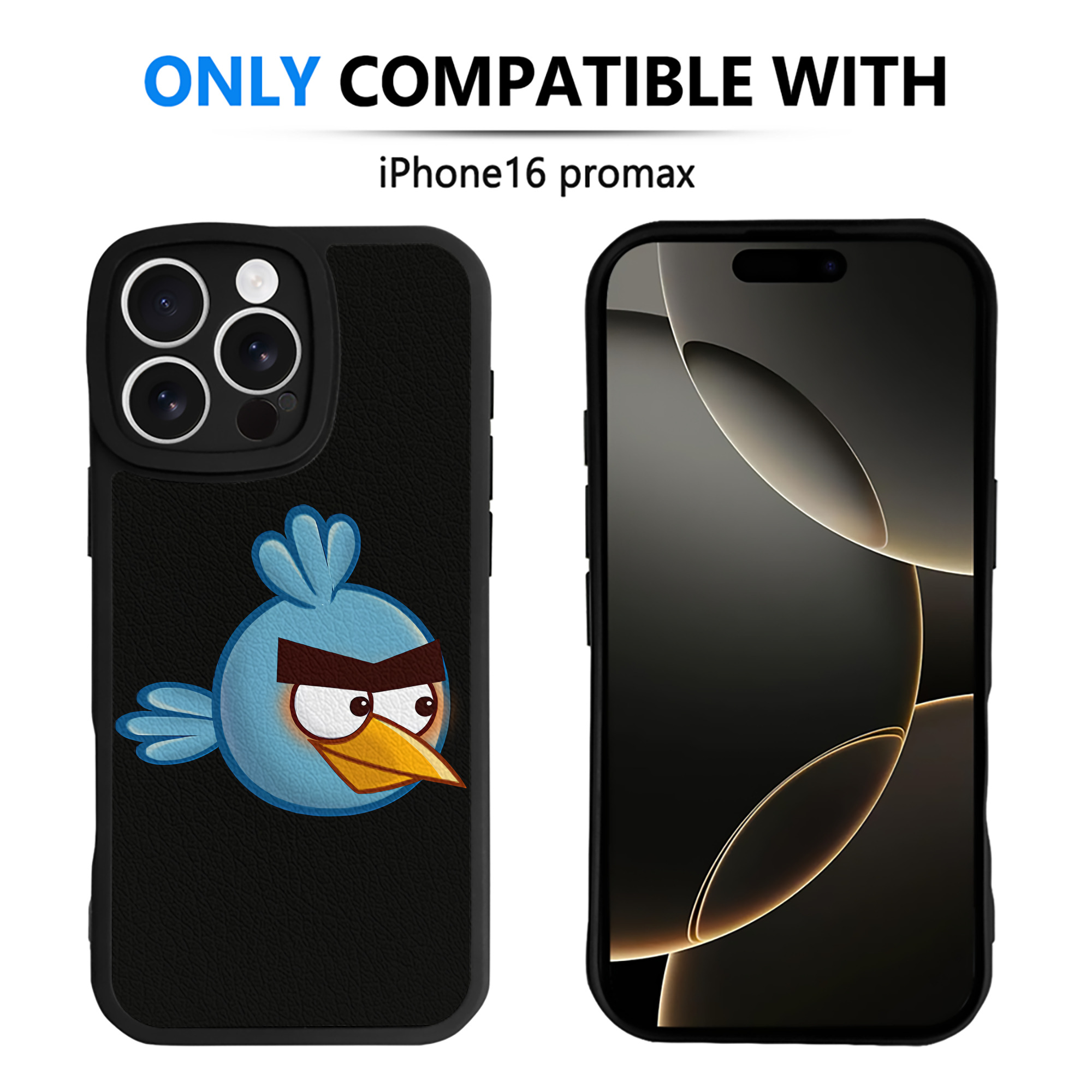 （画像用） Angry Birds アングリーバード 【iPhone 16シリーズ対応】シリコンスマホケース（レザー調） 材質：シリコン